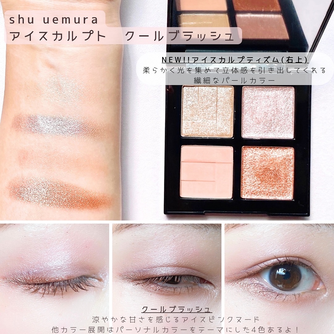 アイスカルプト/shu uemura/アイシャドウパレットを使ったクチコミ（3枚目）