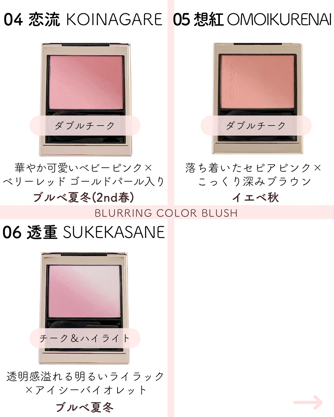 ブラーリング カラー ブラッシュ/SUQQU/パウダーチークを使ったクチコミ（3枚目）