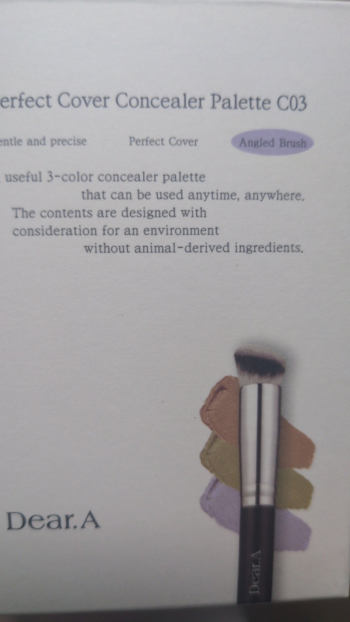 パーフェクトカバー コンシーラーパレット C03/Dear.A/パレットコンシーラーを使ったクチコミ（1枚目）