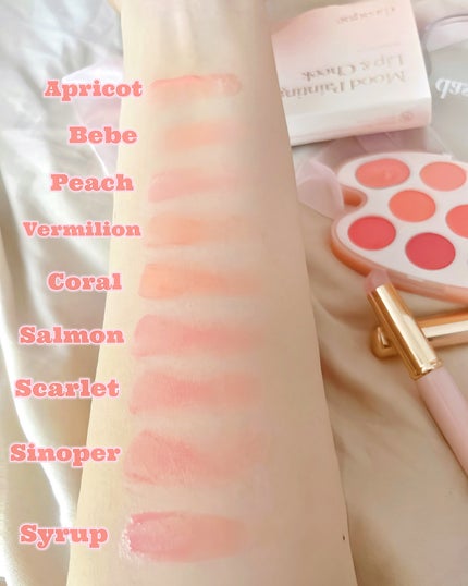 ムードペインティングリップアンドチークパレット/dasique/マルチパレットを使ったクチコミ(3枚目)