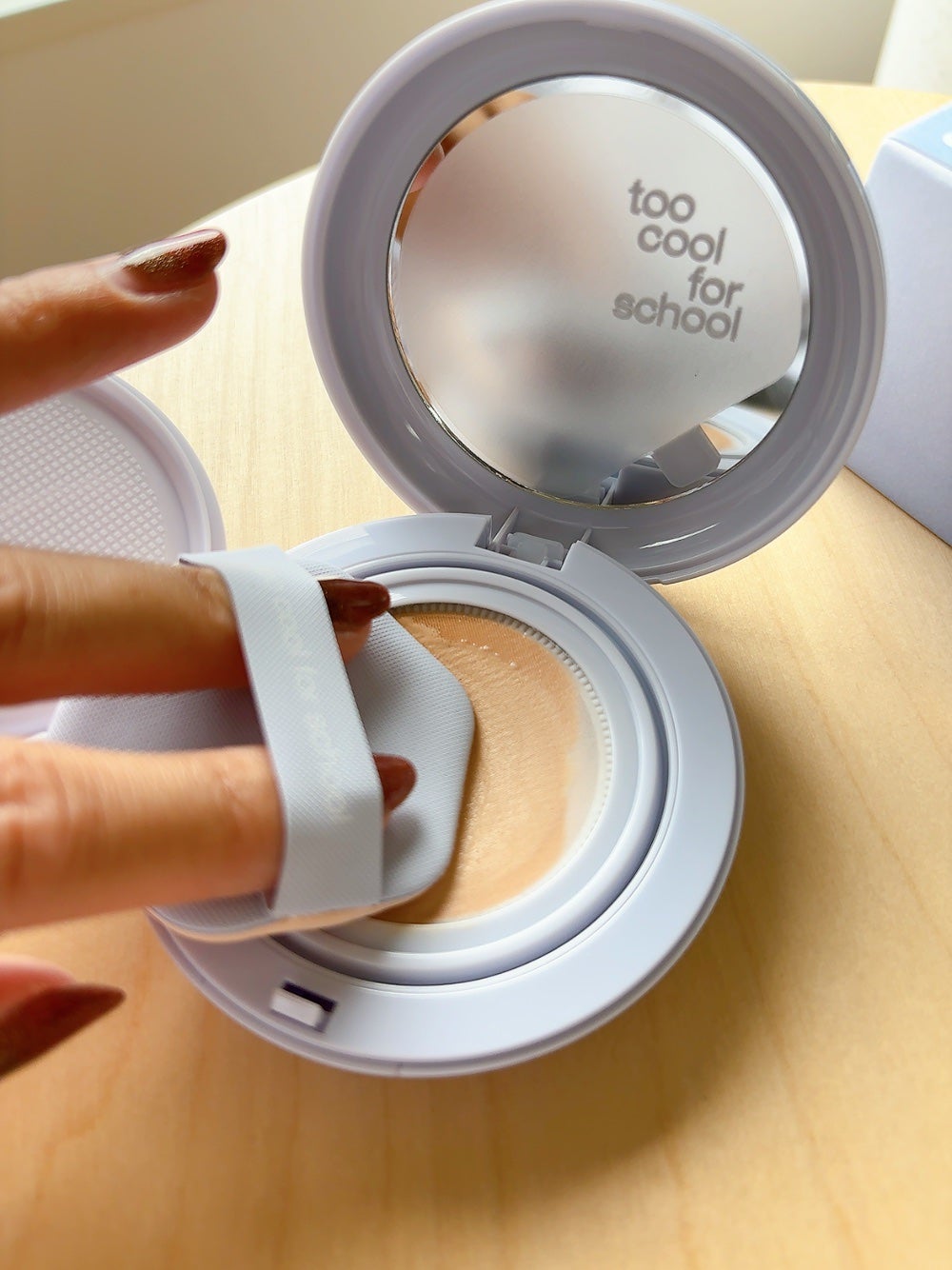 エアーフィットクッション/too cool for school/クッションファンデーションを使ったクチコミ(4枚目)