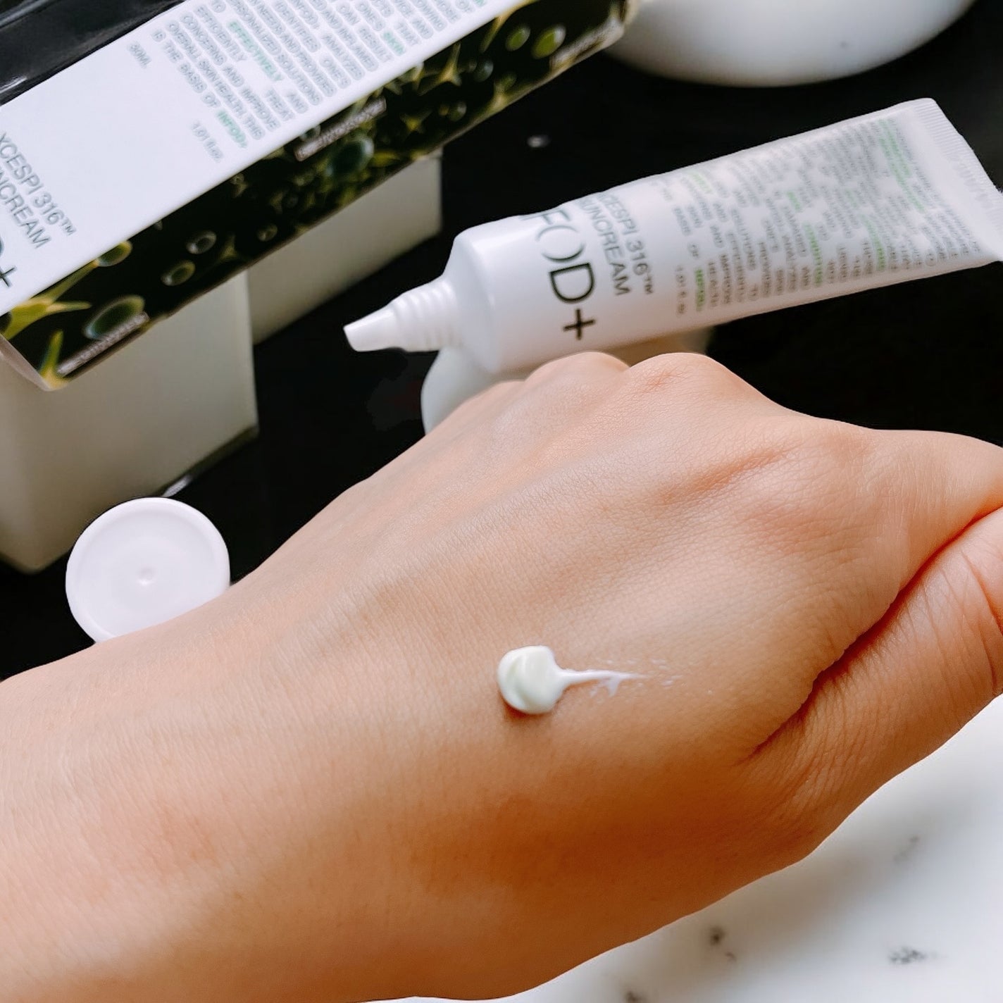 エグゼスピ316日焼け止めクリーム/INFODPLUS/日焼け止めクリームを使ったクチコミ(2枚目)