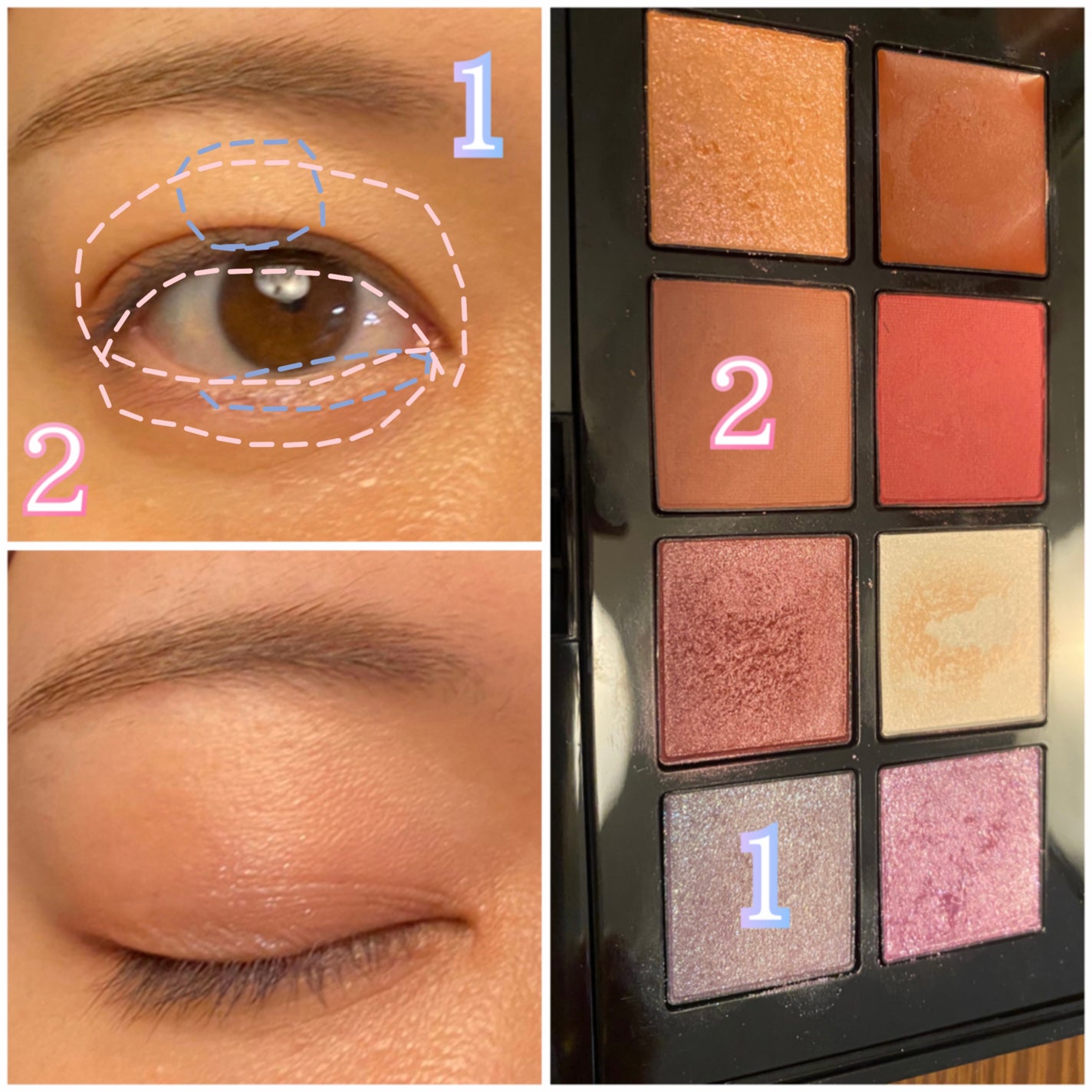 コンパクトアディクション “エターナル イン ピンク”/ADDICTION/アイシャドウパレットを使ったクチコミ(3枚目)