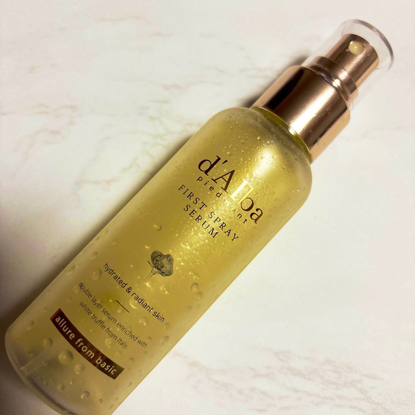 ダルバ ホワイトトリュフファーストスプレーセラム/ダルバ/ミスト状化粧水を使ったクチコミ(1枚目)