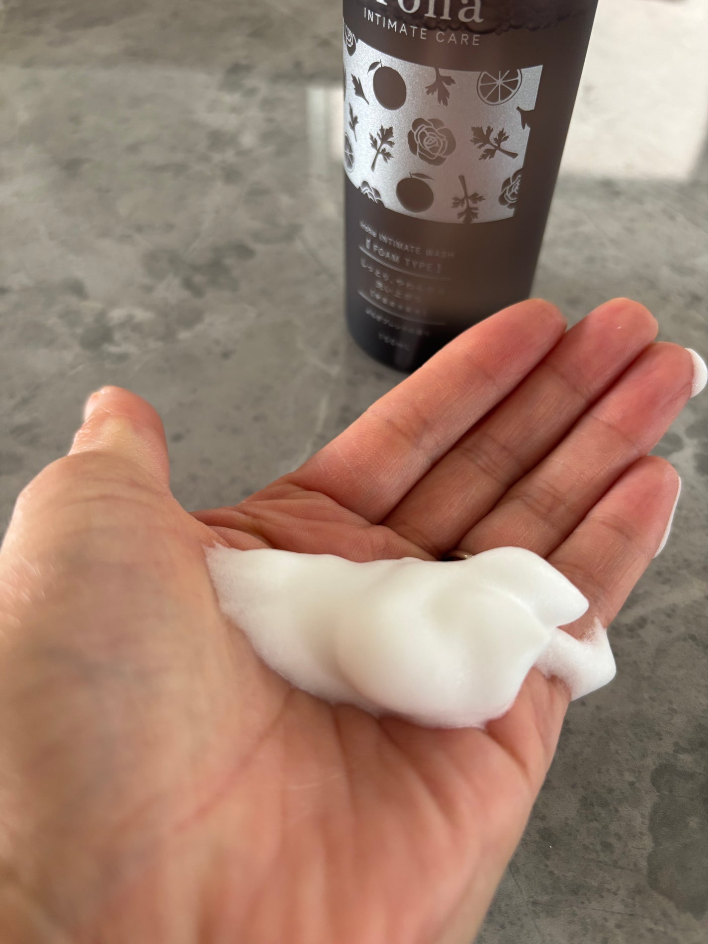 イロハ インティメートウォッシュ フォームタイプ よもぎブレンドの香り/iroha INTIMATE CARE/デリケートゾーンケアを使ったクチコミ(3枚目)