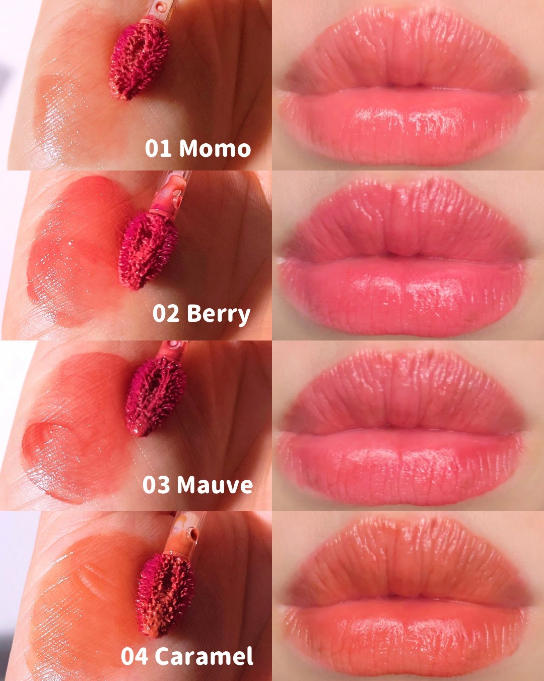 ウォーターグラスティント/hana by hince/口紅を使ったクチコミ(4枚目)