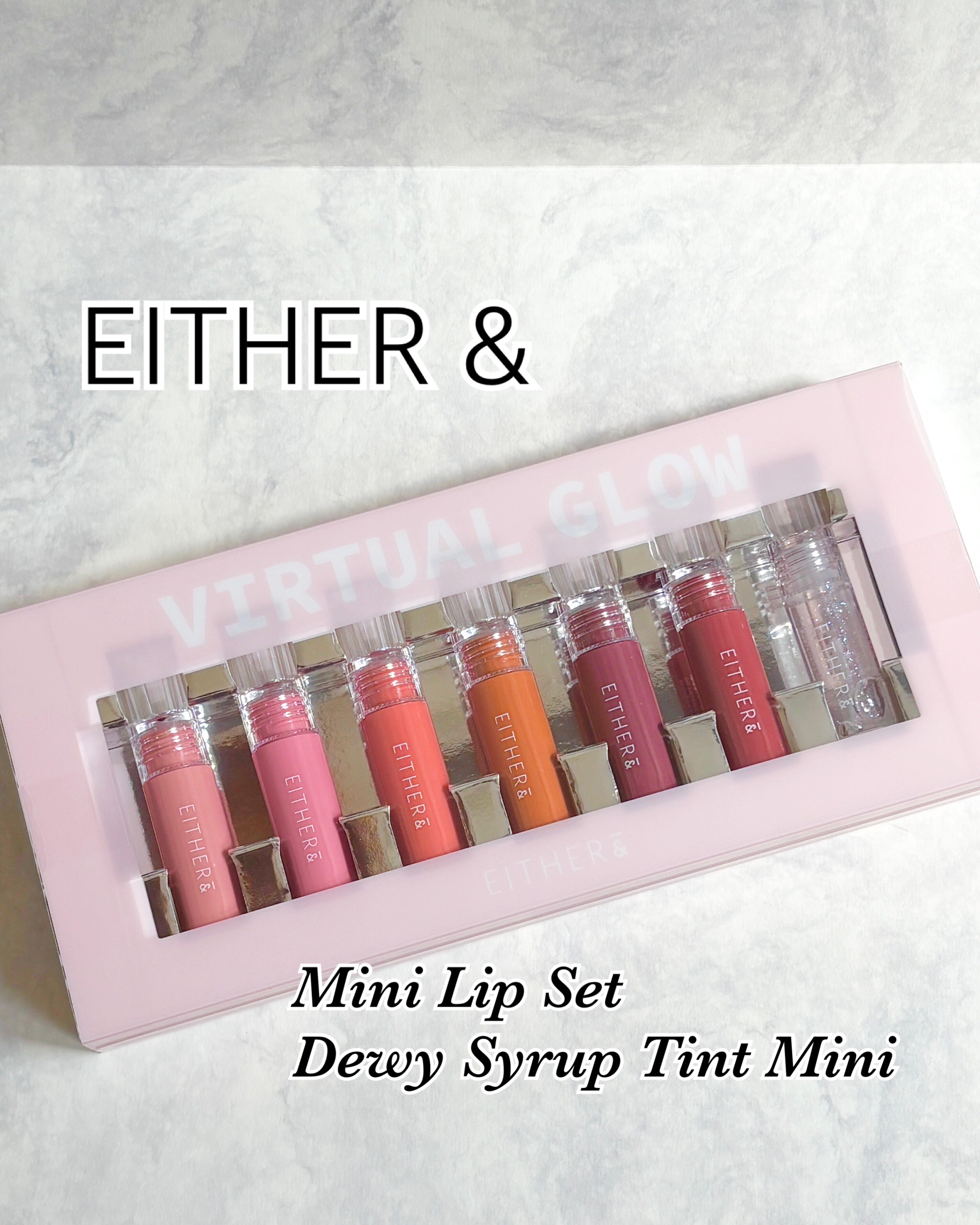Dewy Syrup Tint/EITHER＆/口紅を使ったクチコミ（1枚目）