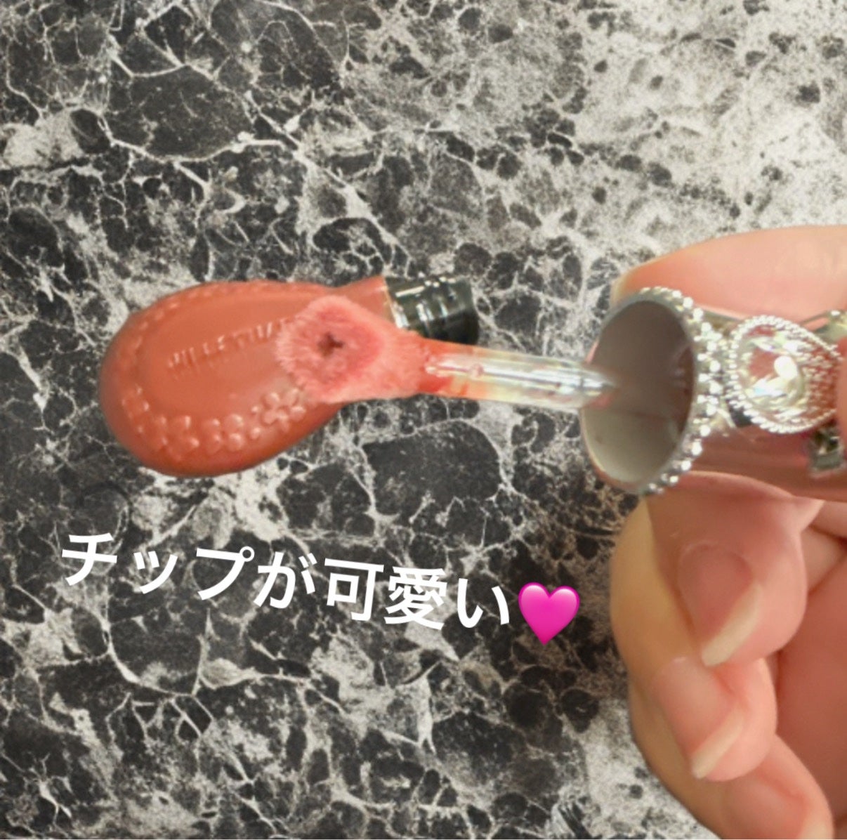 ジルスチュアート ブルームドロップ リップ&チーク シフォン/JILL STUART/リキッドチークを使ったクチコミ(2枚目)