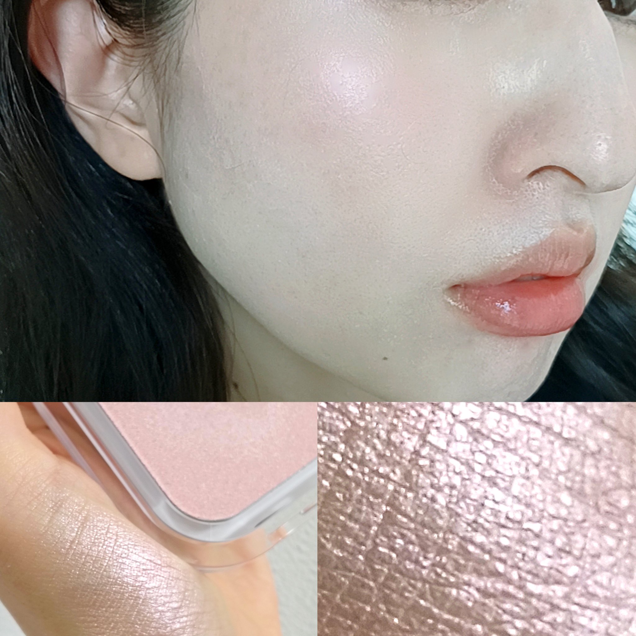 フェイスフィルボリューマーハイライター/mude./パウダーハイライトを使ったクチコミ（1枚目）