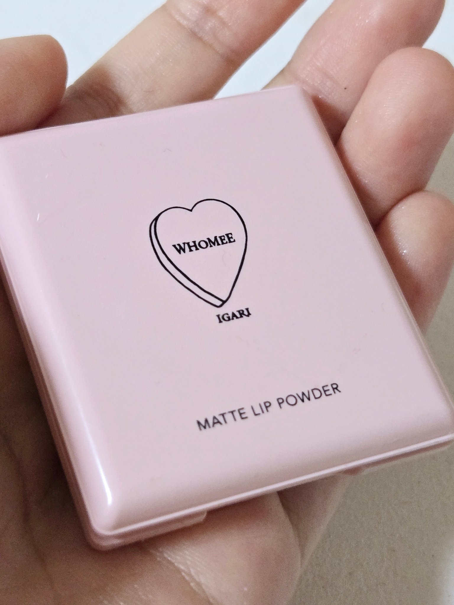 マットリップパウダー/WHOMEE/口紅を使ったクチコミ（2枚目）