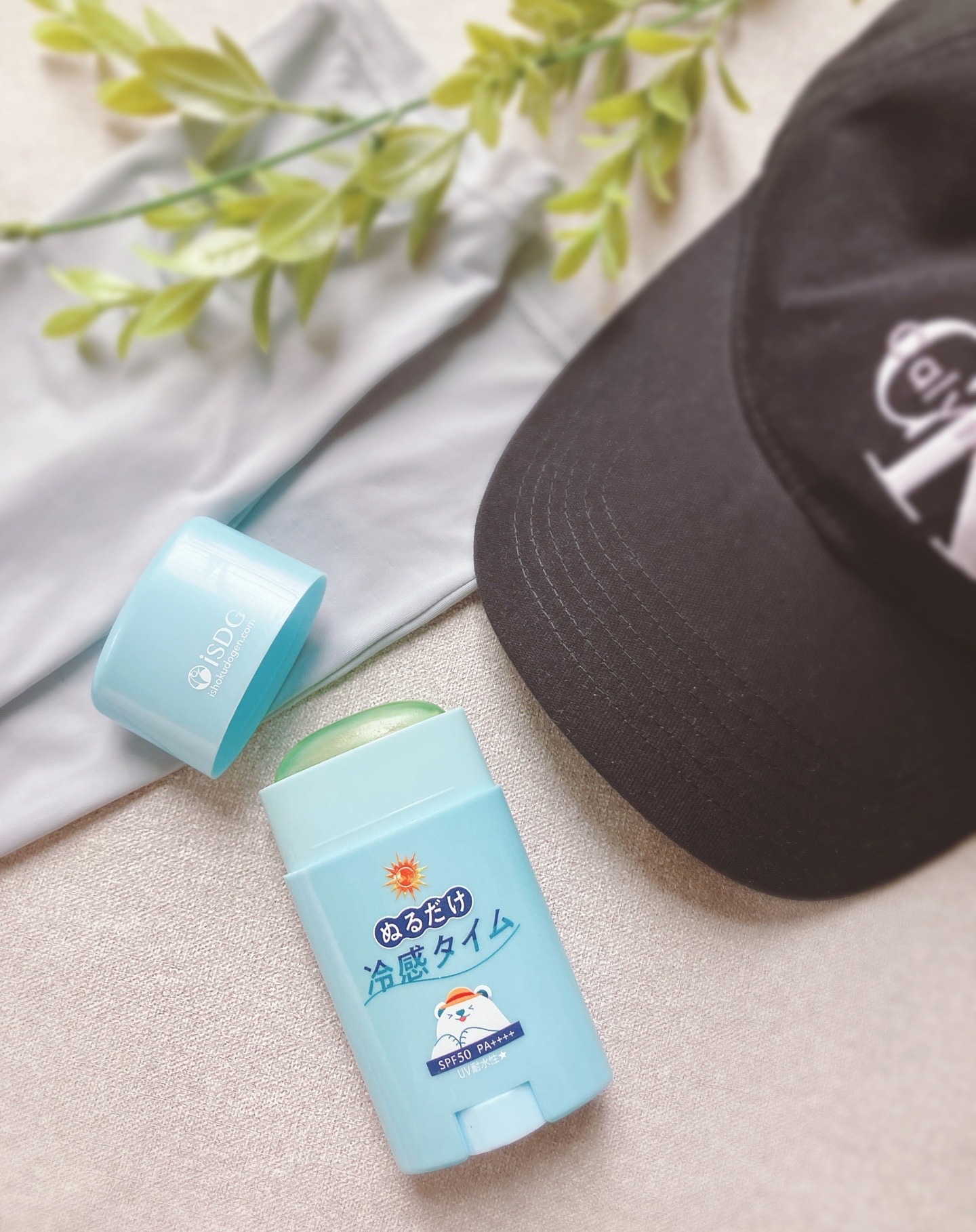 ぬるだけ冷感タイム UVスティック/ISDG 医食同源ドットコム/日焼け止めスティックを使ったクチコミ（1枚目）