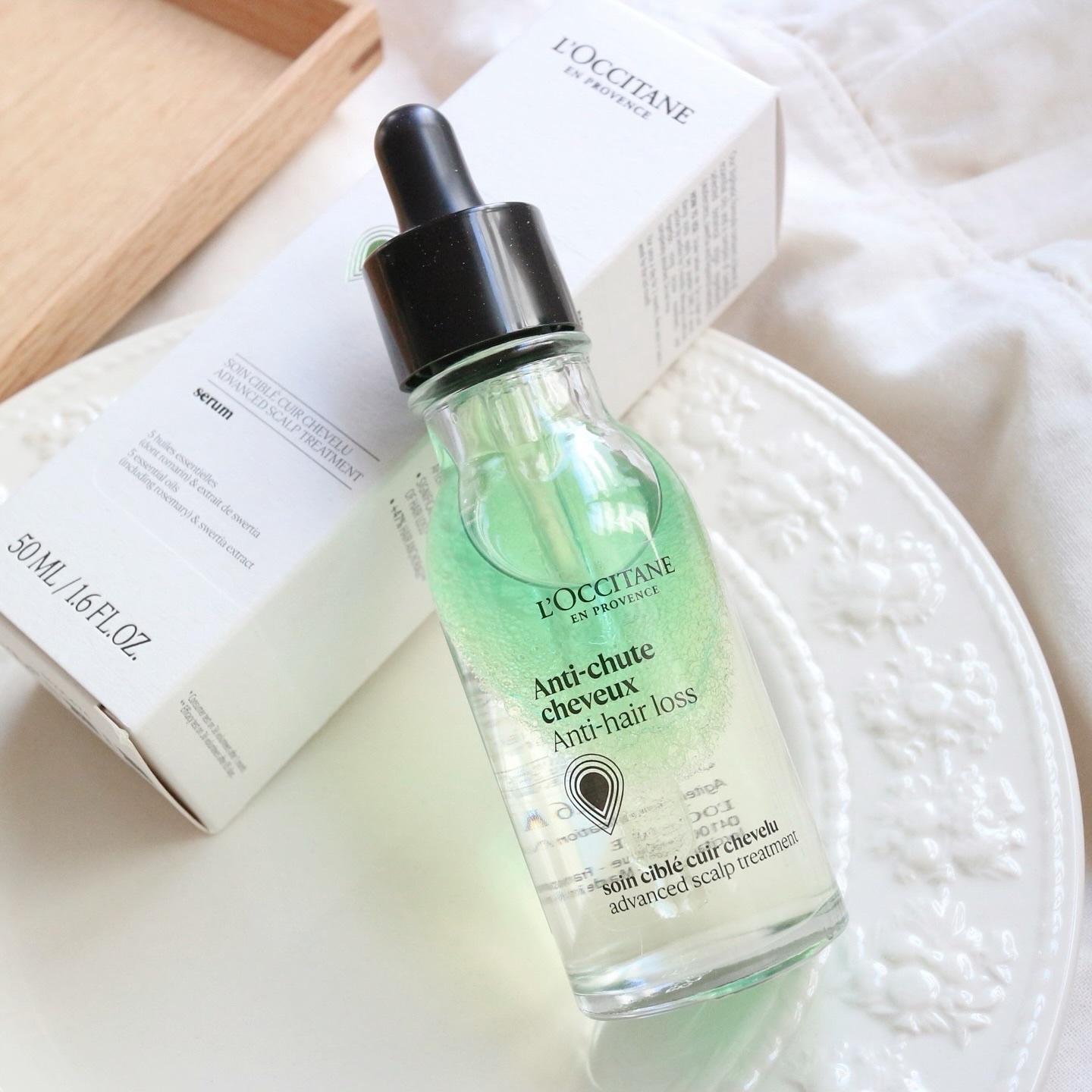 薬用 メディカル アンチヘアロスセラム/L'OCCITANE/頭皮ローションを使ったクチコミ（1枚目）