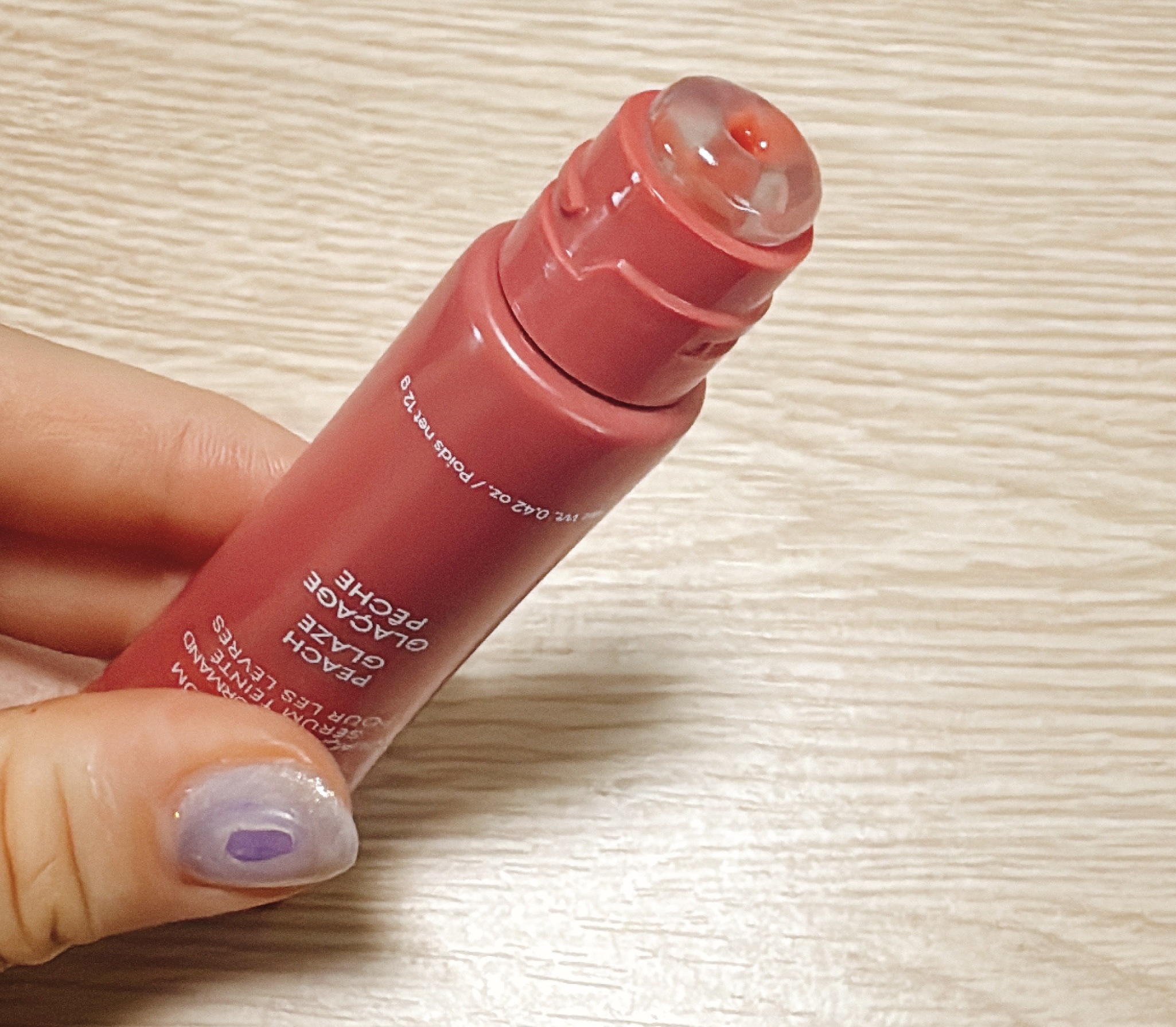 グレイズ ティントリップセラム ピーチグレイズ/LANEIGE/リップ美容液を使ったクチコミ（2枚目）