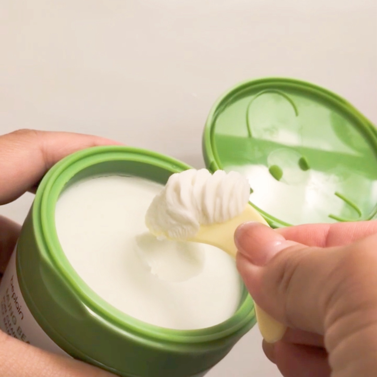 緑豆毛穴クレンジングミルクバーム/beplain/クレンジングバームを使ったクチコミ（2枚目）