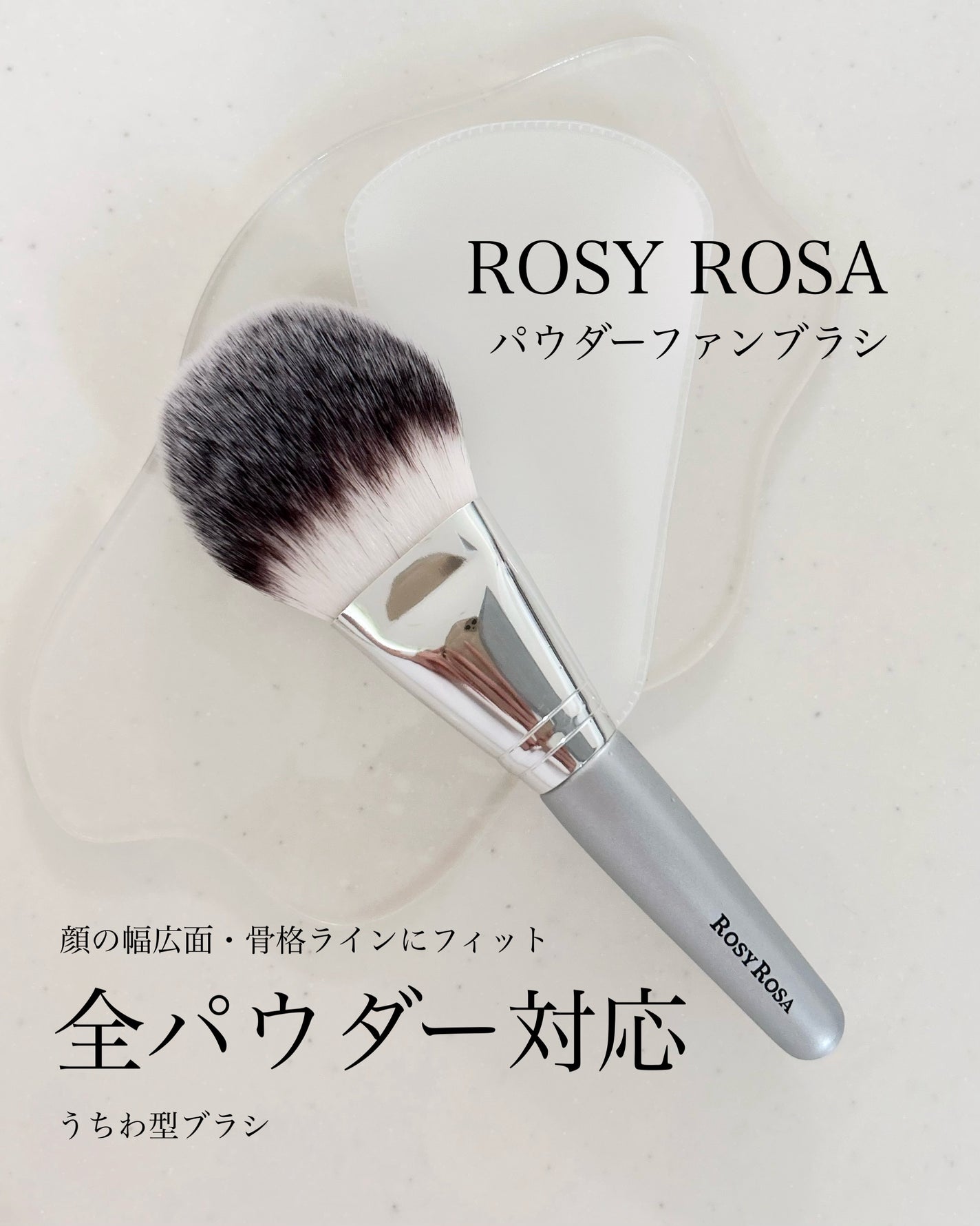 パウダーファンブラシ/ロージーローザ/メイクブラシを使ったクチコミ(1枚目)