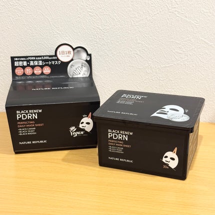 ブラックPDRN デイリーシートマスク/ネイチャーリパブリック/シートマスク・パックを使ったクチコミ(1枚目)