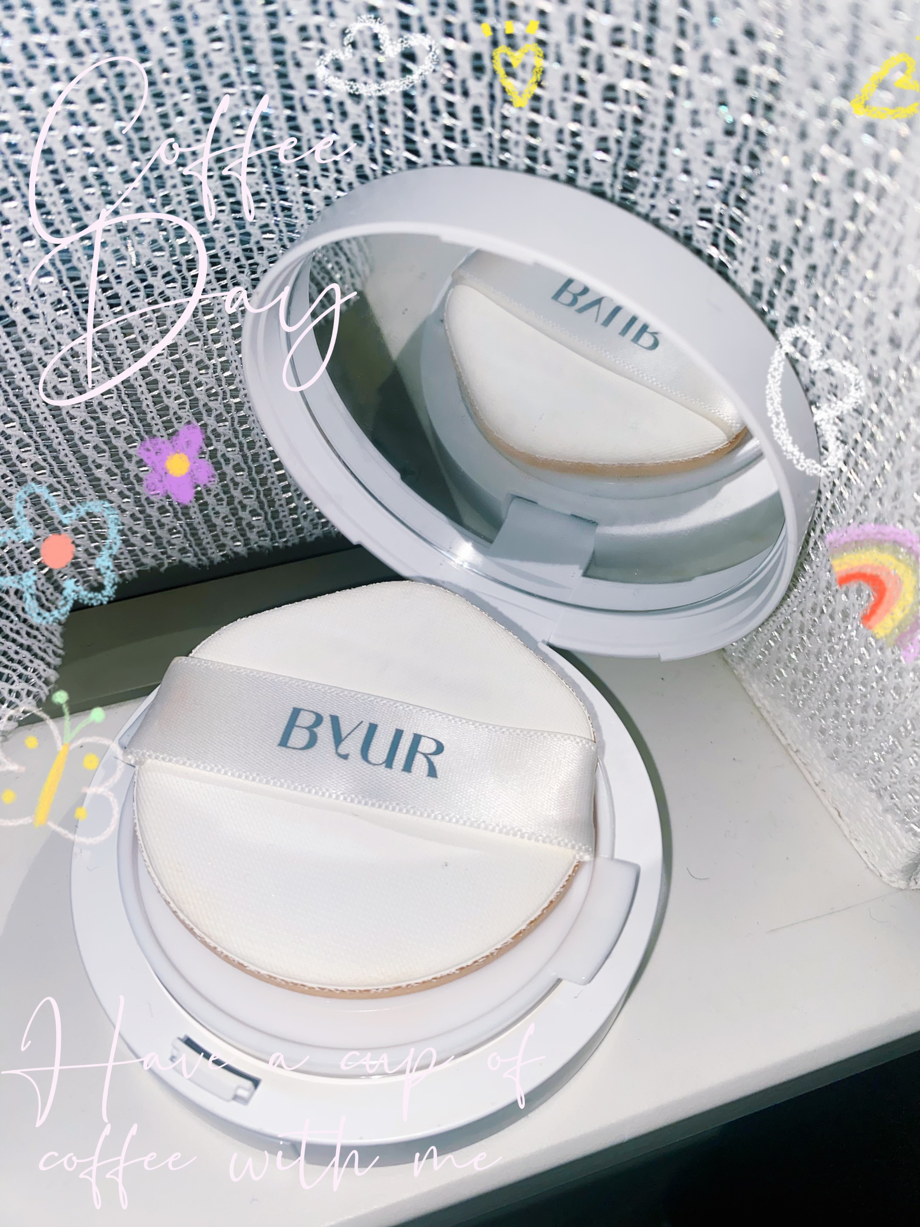 セラムフィット フルカバー グロークッション V1/ByUR/クッションファンデーションを使ったクチコミ（1枚目）