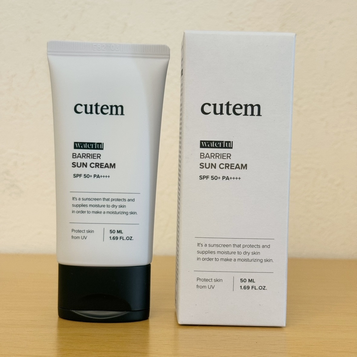 ウォータープールバリアサンクリーム/cutem/日焼け止めクリームを使ったクチコミ（1枚目）
