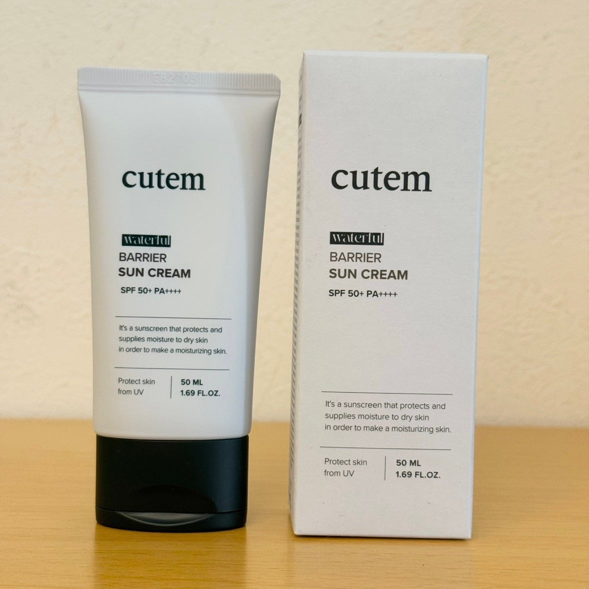 ウォータープールバリアサンクリーム/cutem/日焼け止めクリームを使ったクチコミ(1枚目)