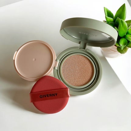 ジヴェルニー 密着カバークッション/GIVERNY/クッションファンデーションを使ったクチコミ(3枚目)