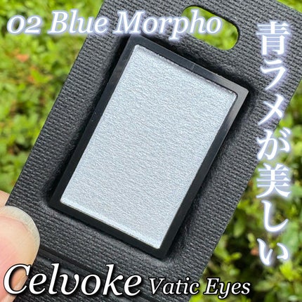 Celvoke ヴァティック アイズのクチコミ「Celvoke
ヴァティック アイズ
02 ブルーモルフォ ¥2,200
さりげない青ラメが.....」(1枚目)