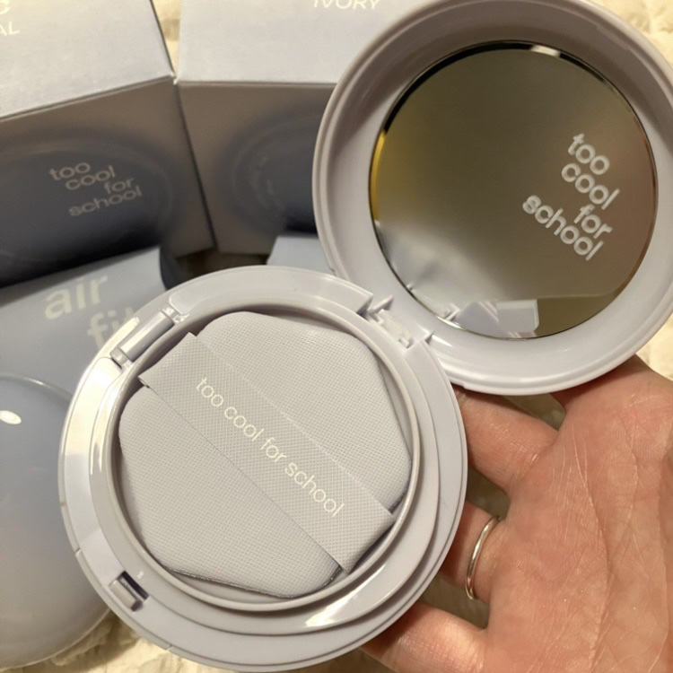 エアーフィットクッション/too cool for school/クッションファンデーションを使ったクチコミ（3枚目）