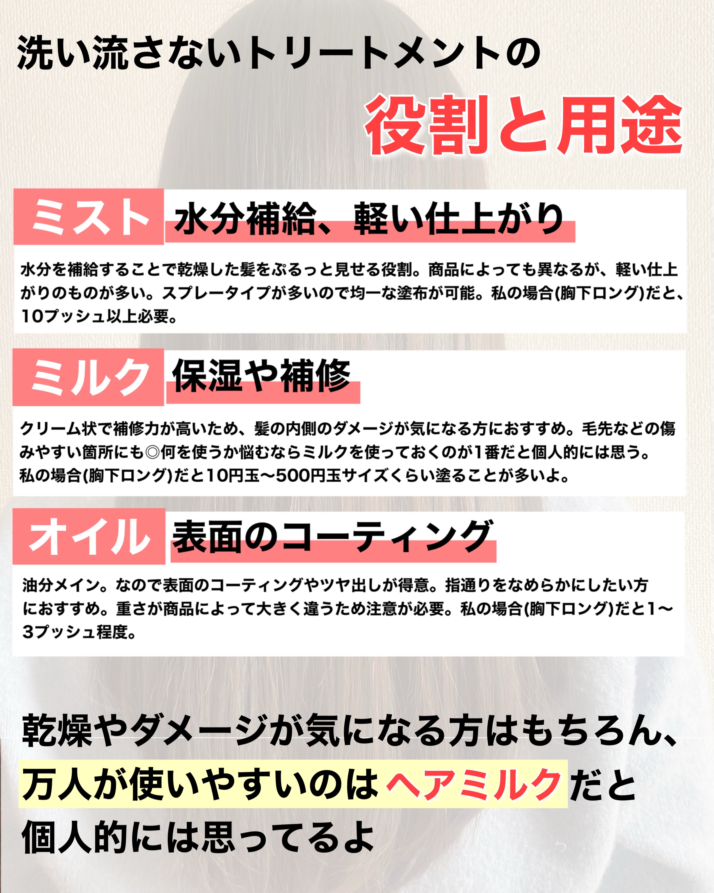 プリュスオー ハイドロミルク/plus eau/ヘアミルクを使ったクチコミ（3枚目）