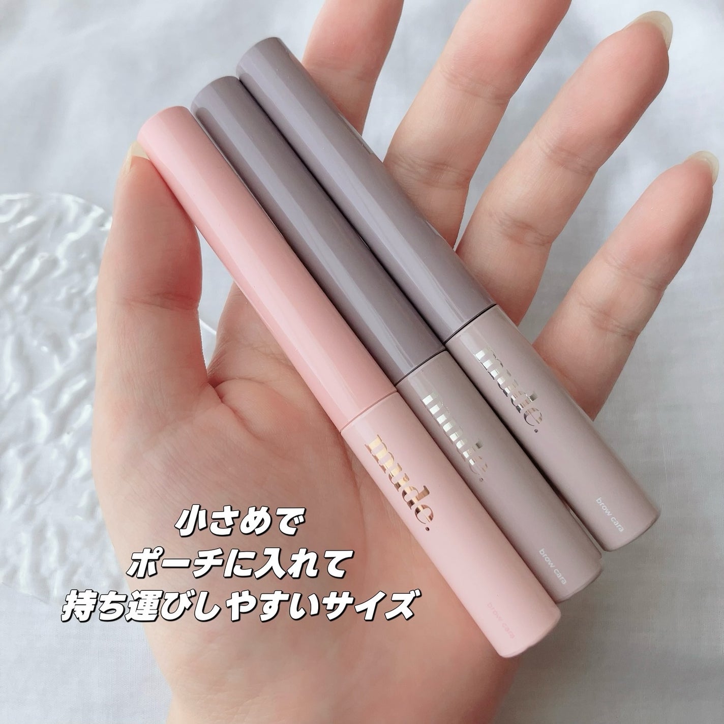 インスパイアスキニーブロウカラ/mude/眉マスカラを使ったクチコミ(2枚目)