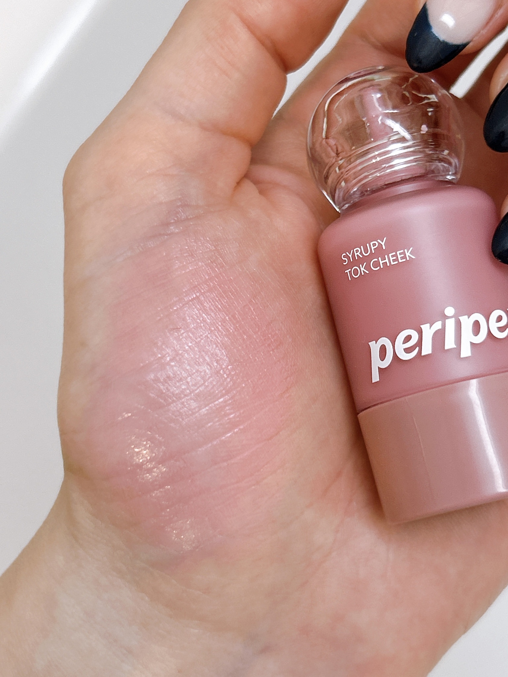 ペリペラ シロッピー トック チーク/PERIPERA/リキッドチークを使ったクチコミ（3枚目）