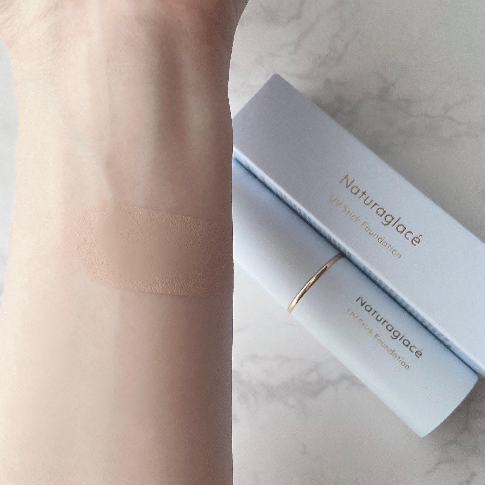 UV スティックファンデーション 01 ライトベージュ/ナチュラグラッセ/その他ファンデーションを使ったクチコミ（2枚目）