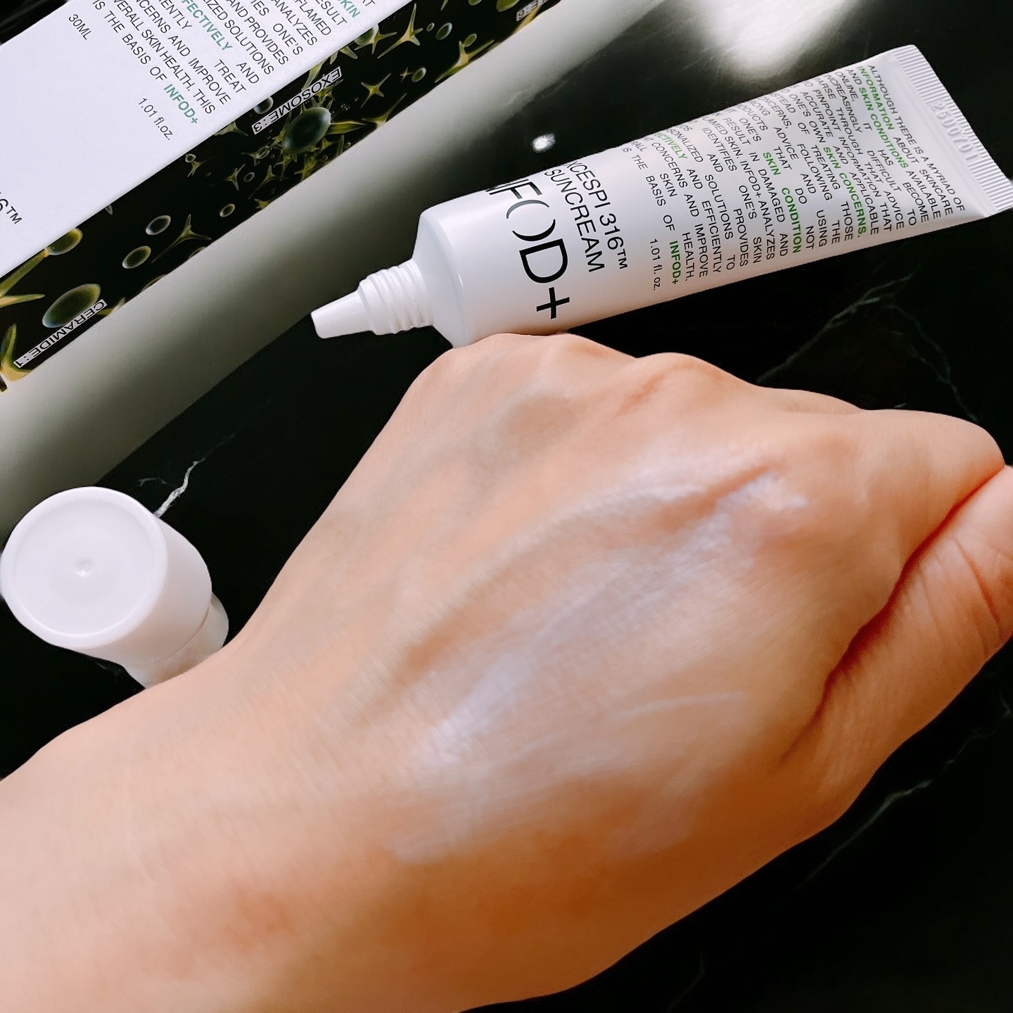 エグゼスピ316日焼け止めクリーム/INFODPLUS/日焼け止めクリームを使ったクチコミ（3枚目）