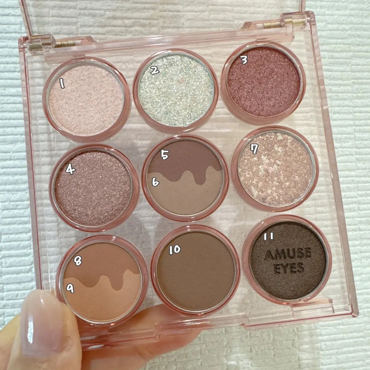 アイカラーパレット/AMUSE/アイシャドウパレットを使ったクチコミ（1枚目）