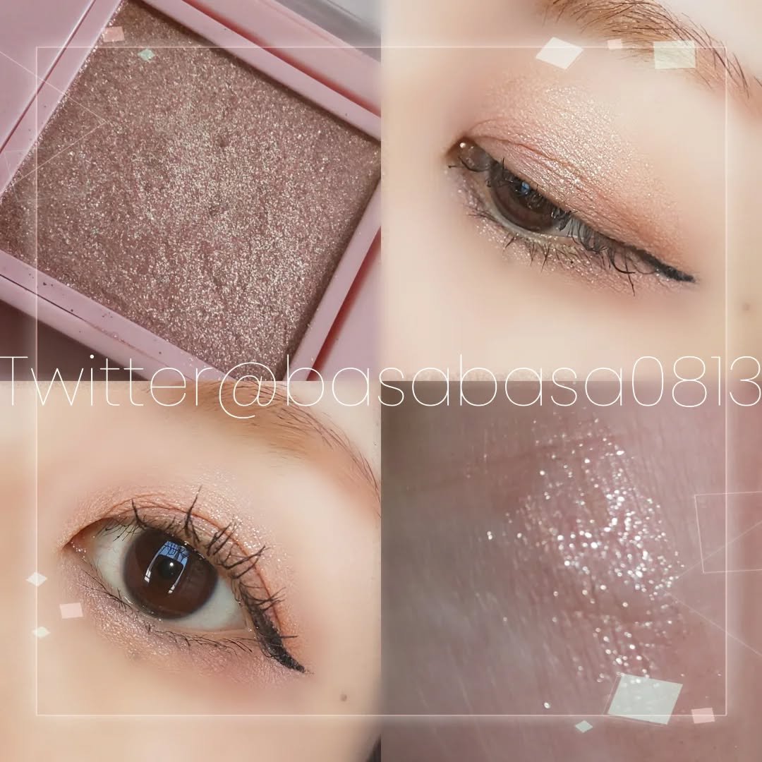 フーミー シングルラメシャドウ メリンダベージュ/WHOMEE/単色アイシャドウを使ったクチコミ（2枚目）