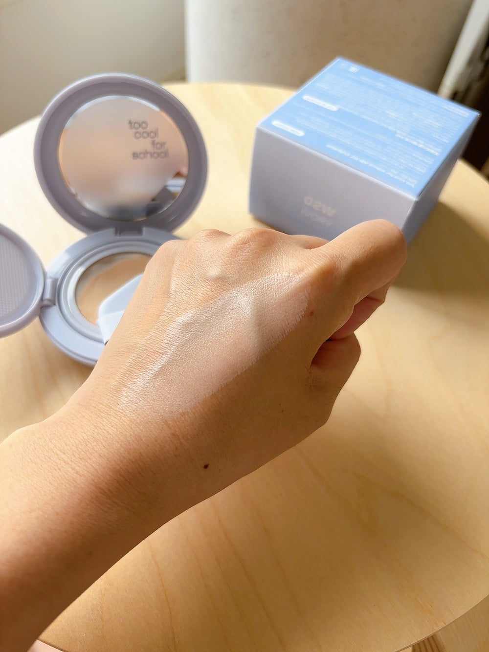 エアーフィットクッション/too cool for school/クッションファンデーションを使ったクチコミ(2枚目)