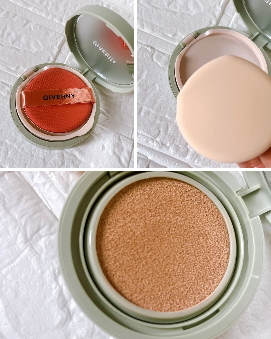 ジヴェルニー 密着カバークッション/GIVERNY/クッションファンデーションを使ったクチコミ（3枚目）