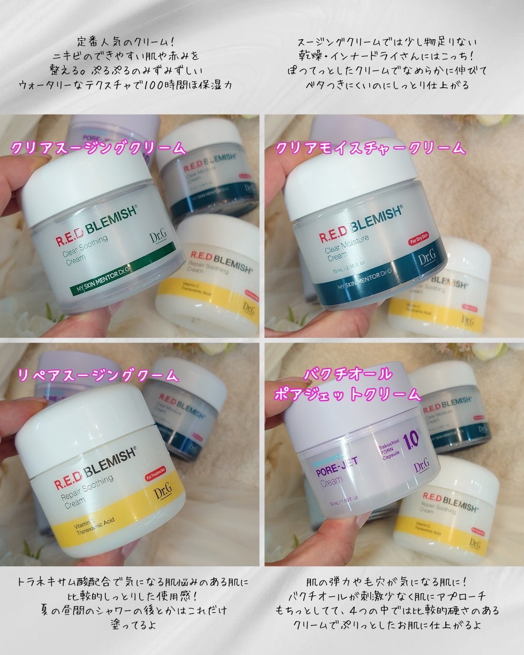レッドブレミッシュ クリアスージングクリーム/Dr.G/フェイスクリームを使ったクチコミ(4枚目)