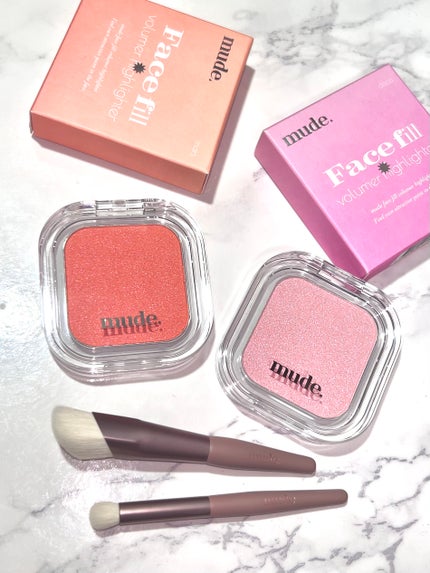 フェイスフィルボリューマーハイライター/mude/パウダーハイライトを使ったクチコミ(4枚目)