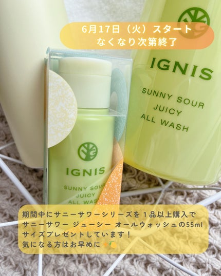 サニーサワー オールウォッシュ/IGNIS/ボディソープを使ったクチコミ(4枚目)