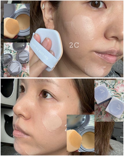 エアーフィットクッション/too cool for school/クッションファンデーションを使ったクチコミ(3枚目)