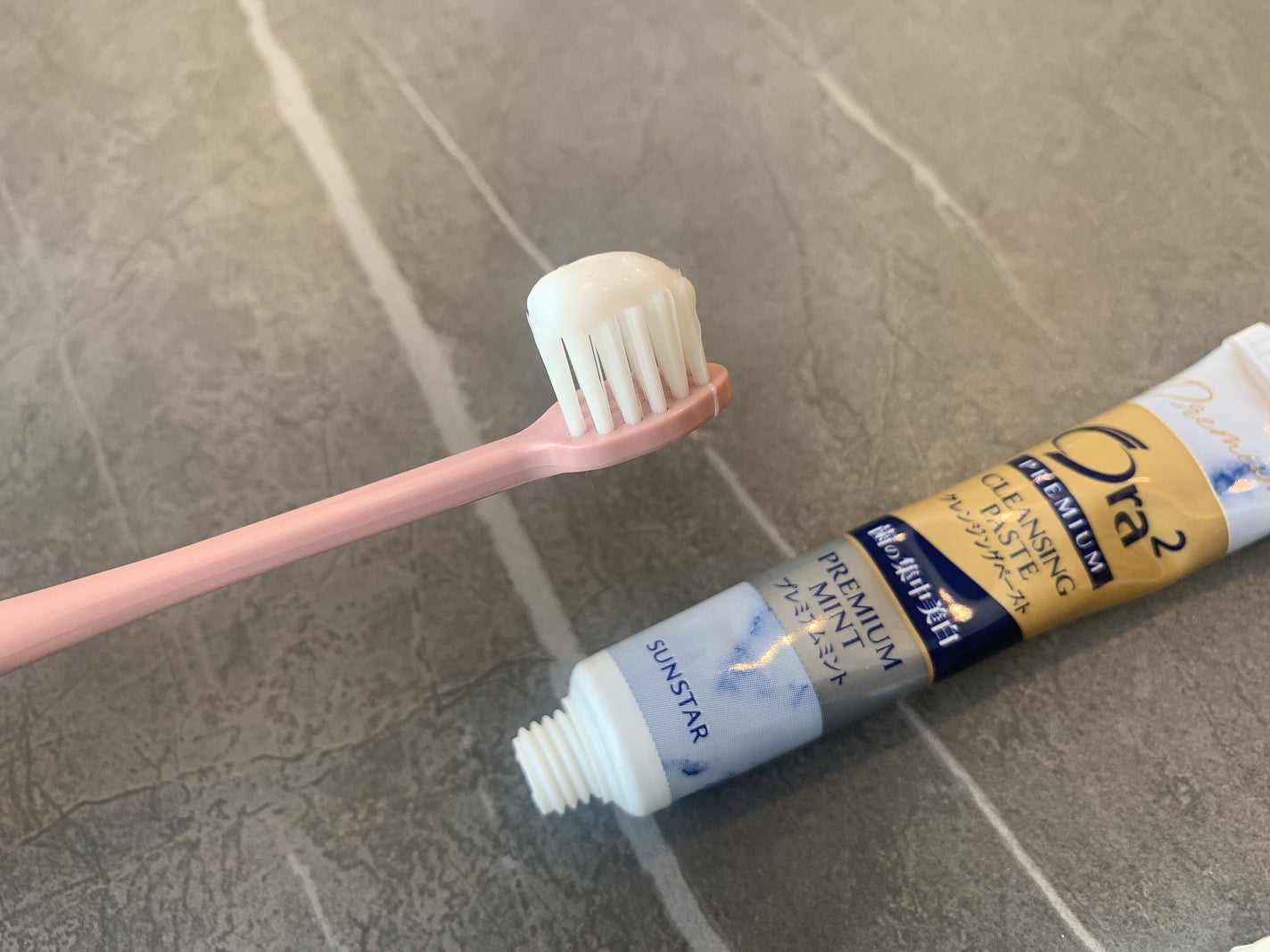 オーラツー プレミアム クレンジングペースト プレミアムミント/オーラツー/歯磨き粉を使ったクチコミ(5枚目)