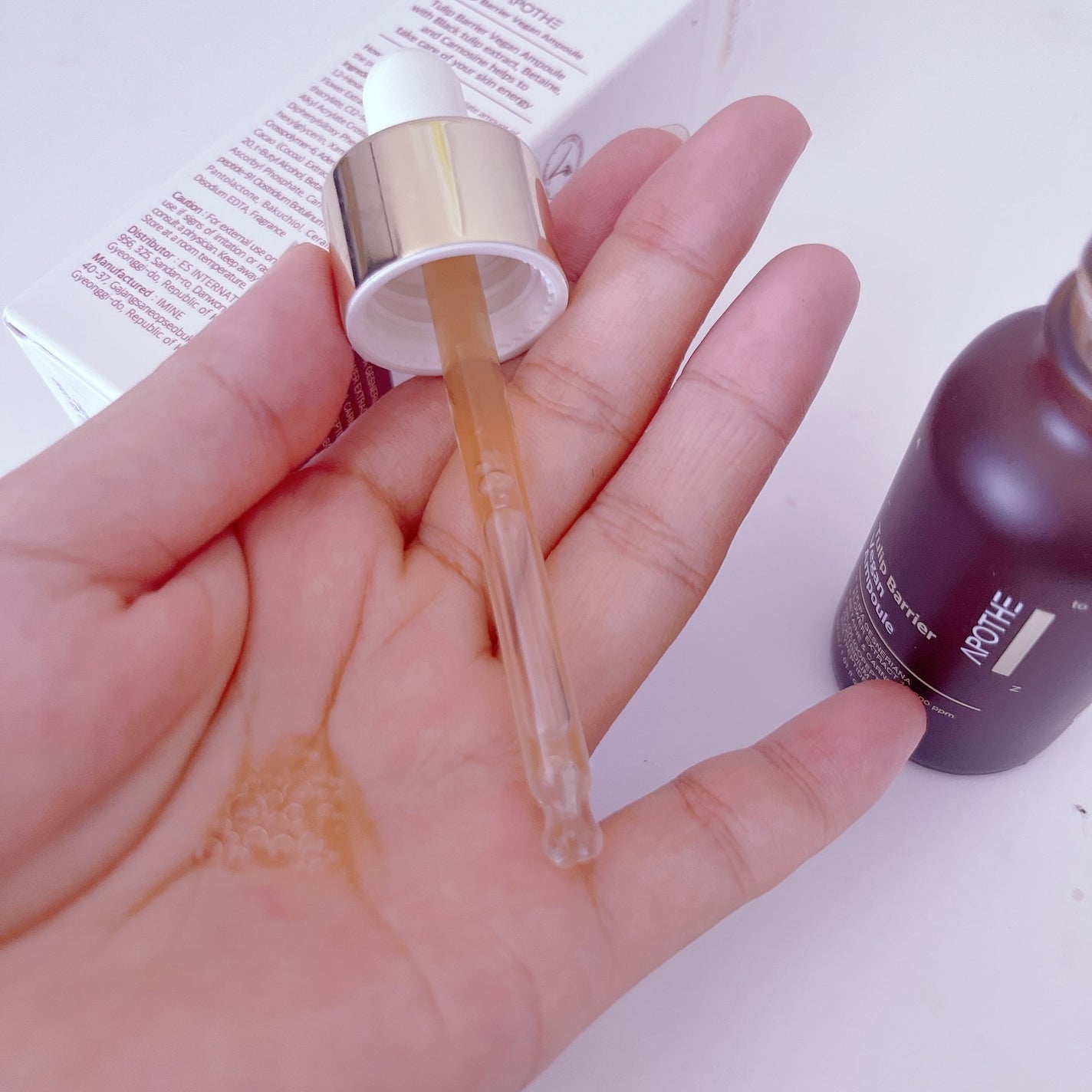 チューリップバリアビーガンアンプル /APOTHE/美容液を使ったクチコミ(5枚目)