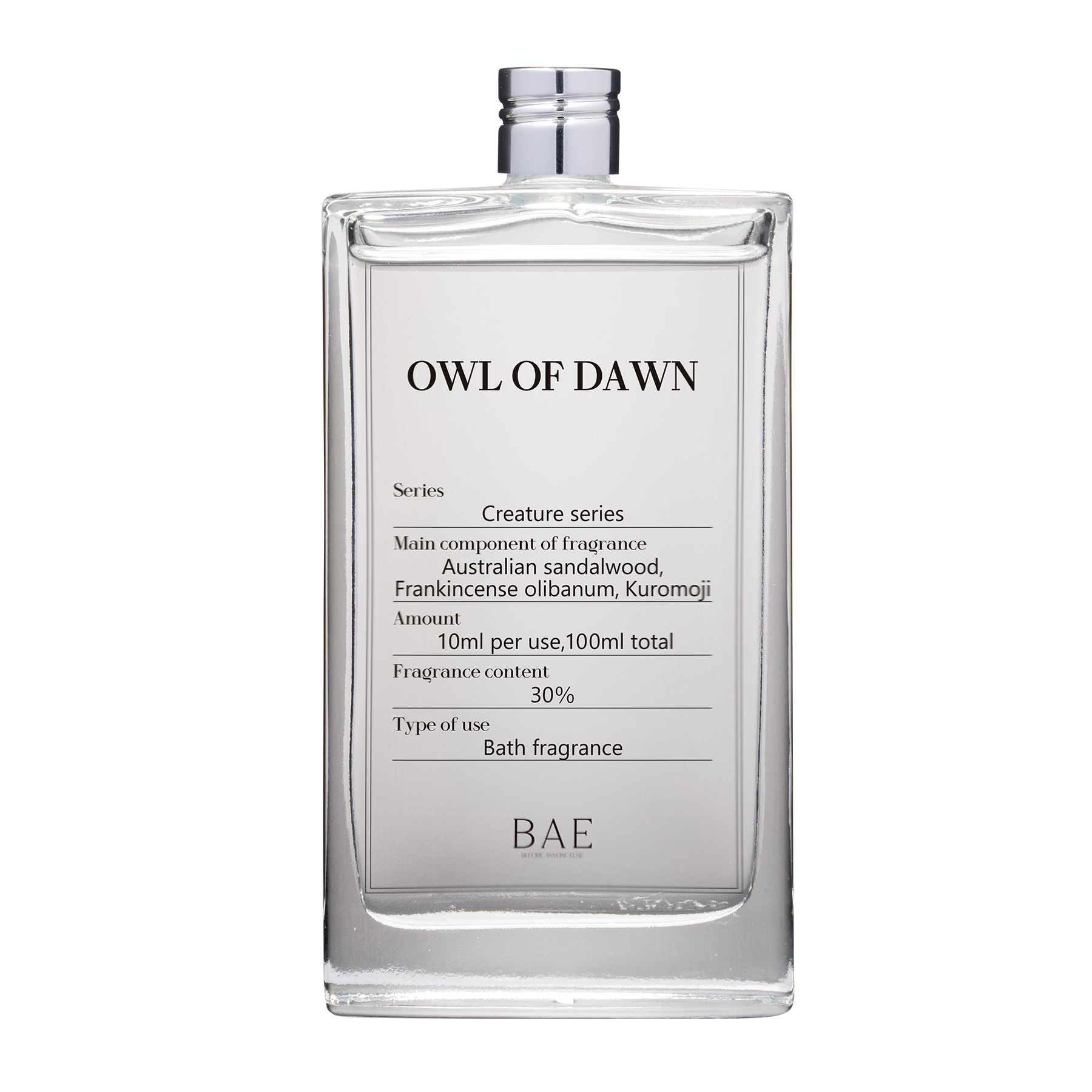 OWL OF DAWN （夜明けのフクロウ）バスフレグランス 100ml