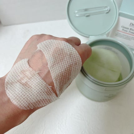 緑米バイオーム™トーンアップ毛穴トナーパッド/Dr.Bio/トナーパッドを使ったクチコミ(4枚目)