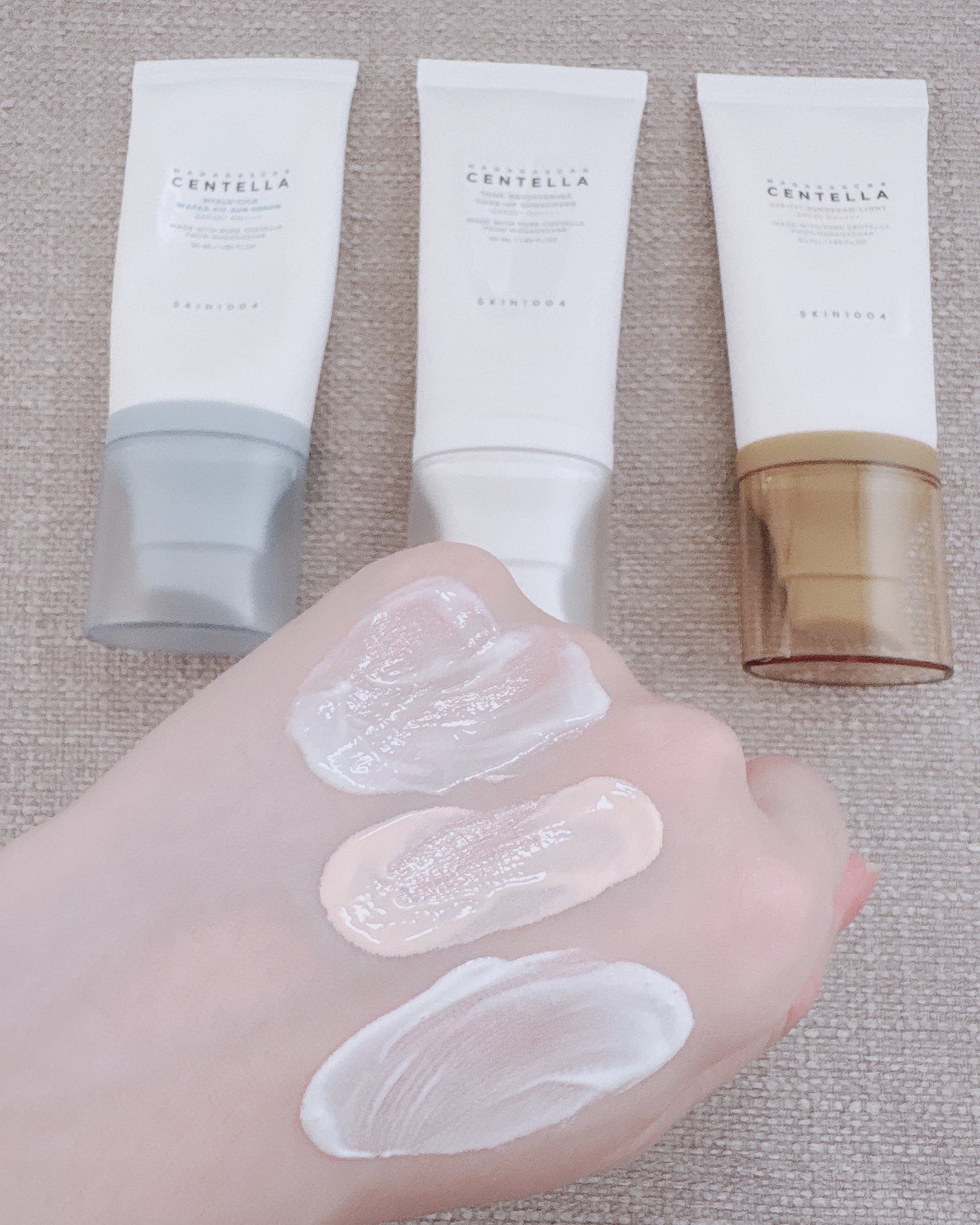 ヒアルーシカ ウォーターフィット サンセラム/SKIN1004/日焼け止めローションを使ったクチコミ(3枚目)