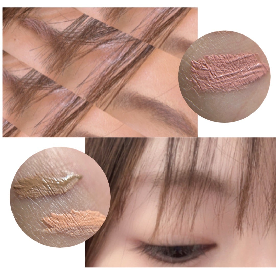 インスパイアスキニーブロウカラ/mude/眉マスカラを使ったクチコミ(4枚目)