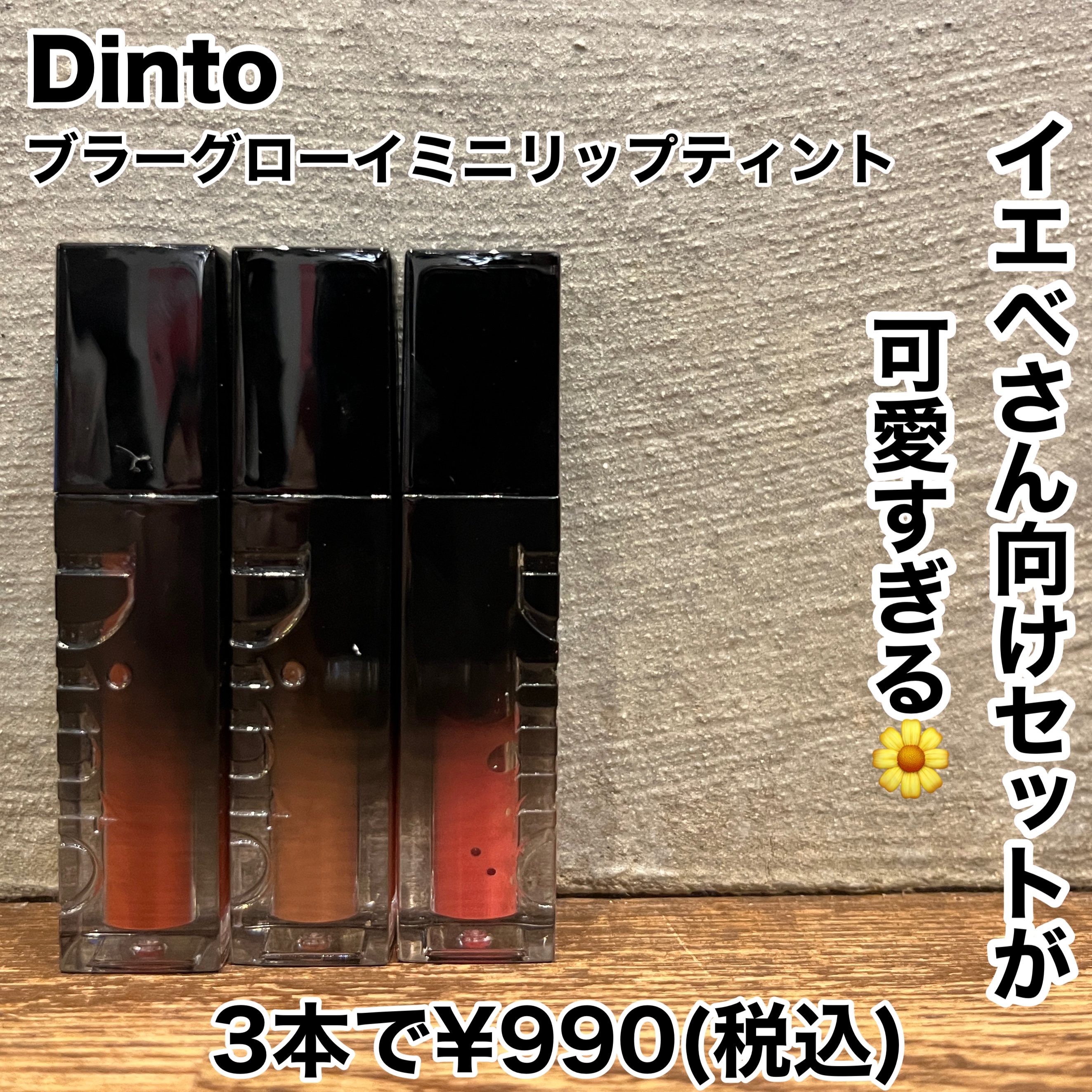 ブラーフィニッシュグロイミニティントセット/Dinto/メイクアップキットを使ったクチコミ（1枚目）