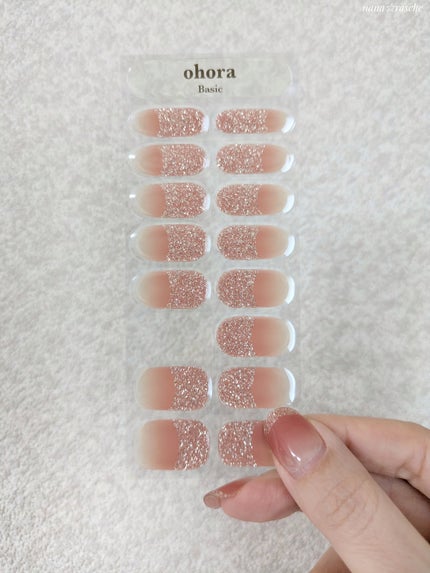 セミキュアジェルネイル(ハンド)/ohora/ネイルシールを使ったクチコミ(4枚目)