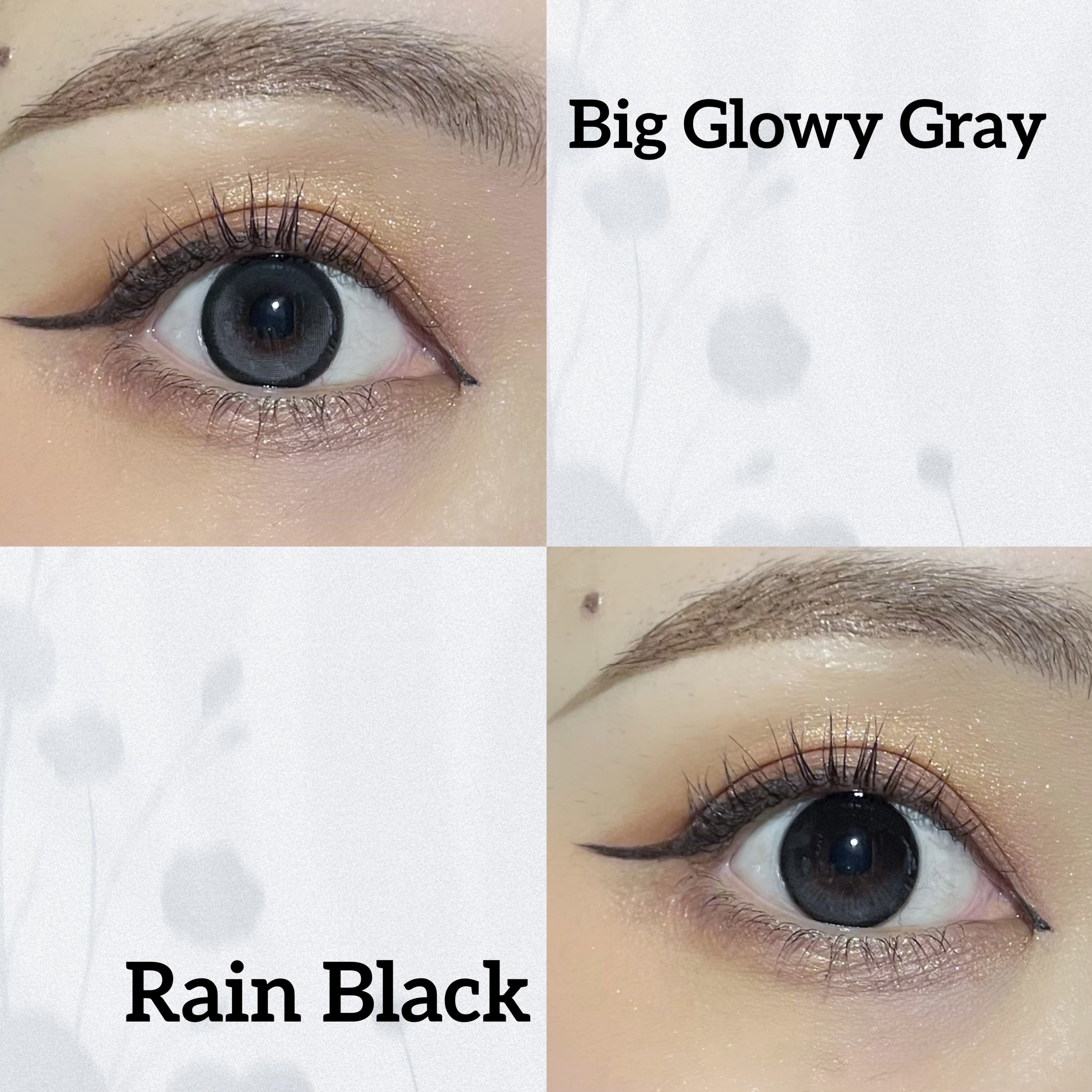 今回は韓国のカラコンブランド、OLENSで人気の黒カラコンを比較してみました❣️

★Rain Black

着色直径13.5mmで、名前の通り雨のようにつやつやと輝く目元を演出してくれる💕

ピュアブラックカラーに透け感がありながらも、