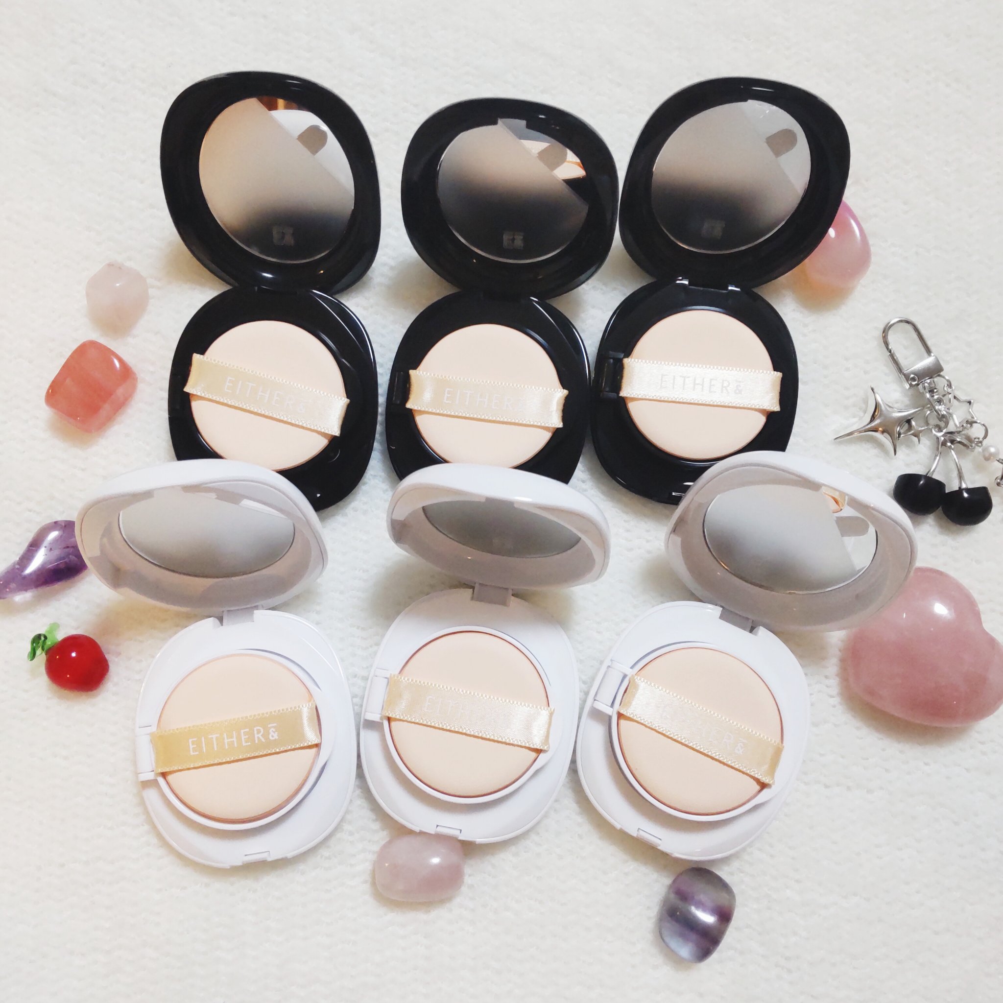 Pebble Blur Cushion (mini)/EITHER＆/クッションファンデーションを使ったクチコミ（2枚目）