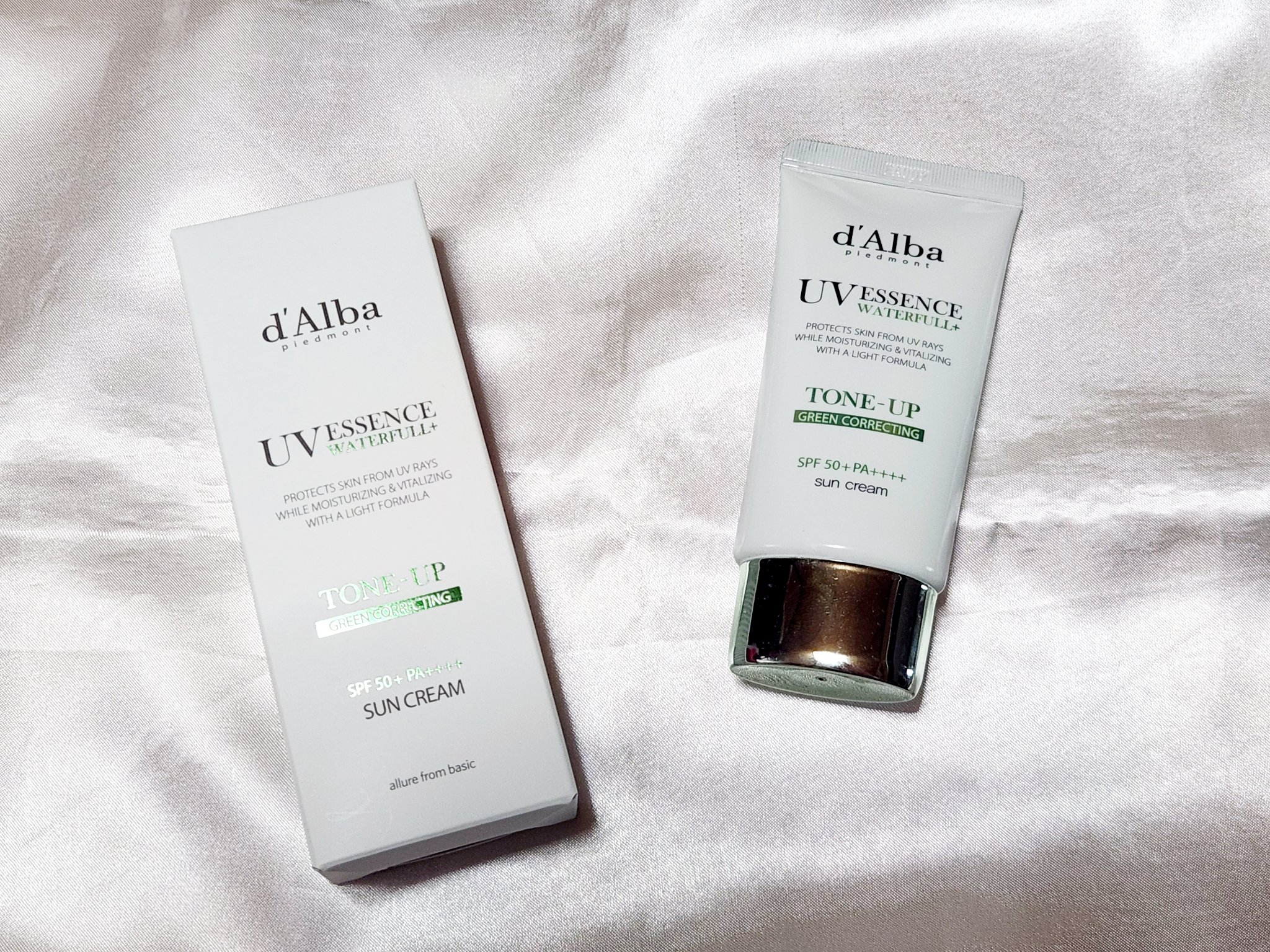 クリーンティーツリーリポソームトーンアップサンクリーム（グリーン）/ダルバ/日焼け止めクリームを使ったクチコミ（1枚目）